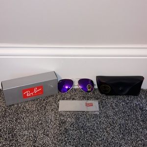 Purple and gold sunglasses